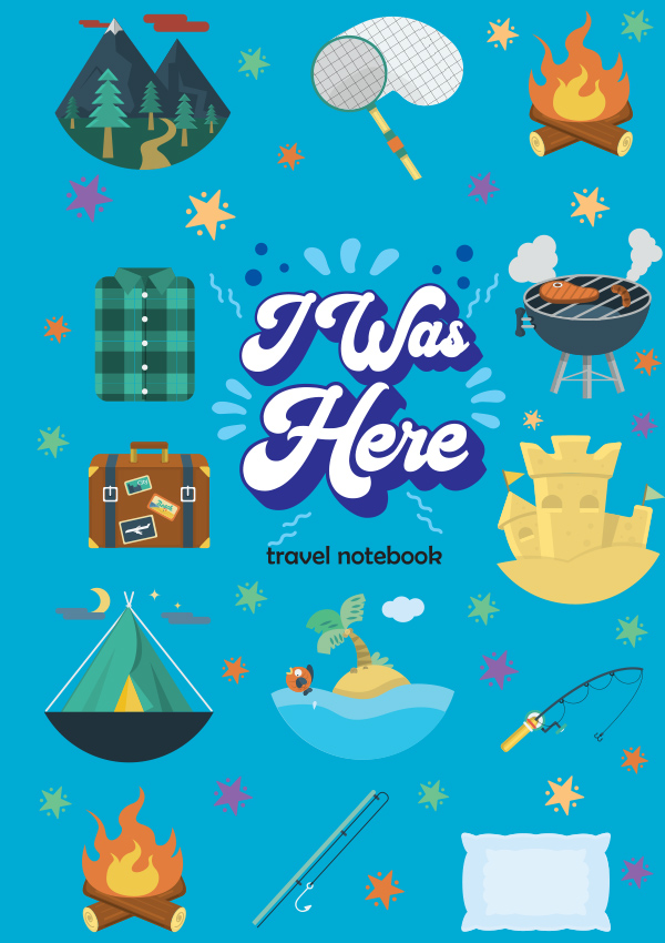 I was here travel notebook by white wood studio