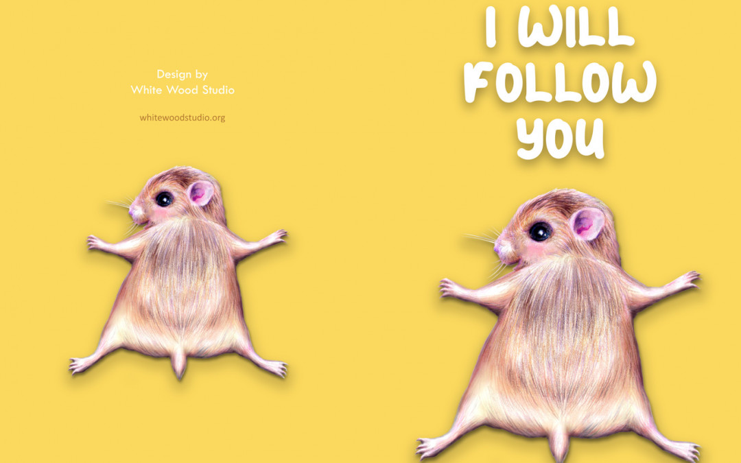 I Will FolloW You Animal Notebook Design