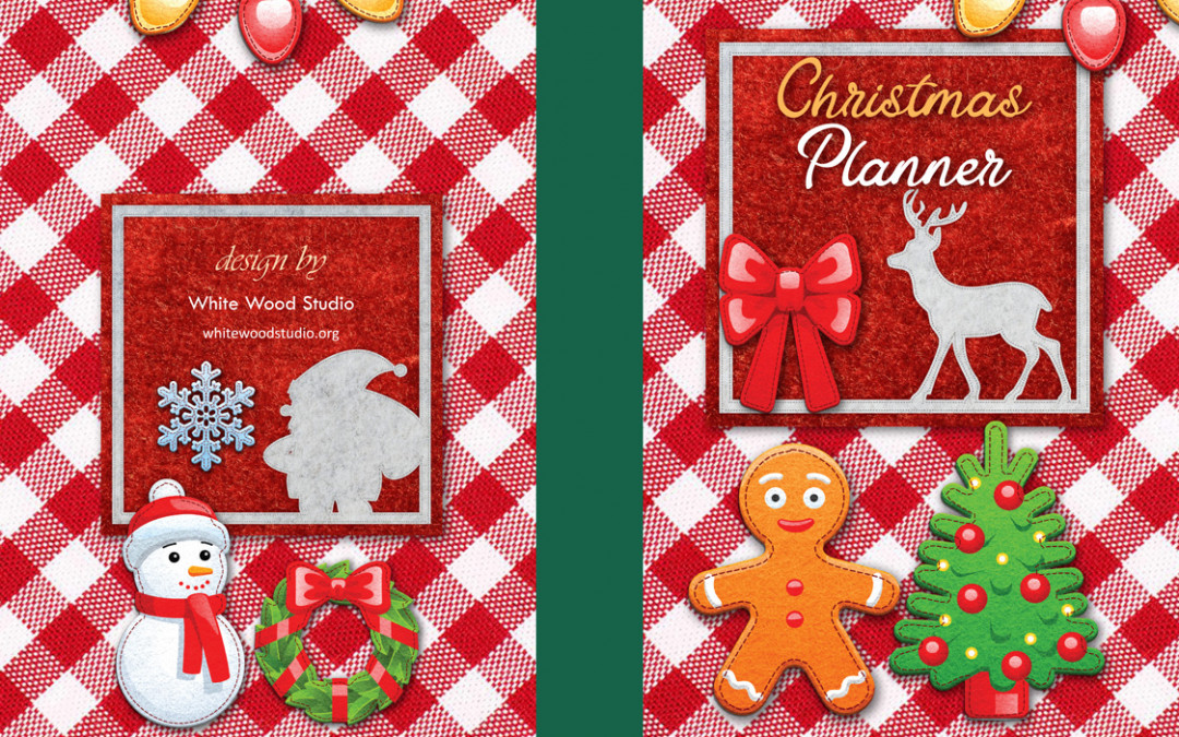 Christmas Planner: Wonderful Christmas Planner With Happy Gingerbread Man and Christmas Tree